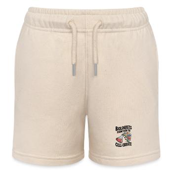 Biologen wissen, wie man Zellebrate betreibt - Kinder Organic Joggingshorts Mini Bolter von Stanley/Stella - Natur - Vorne