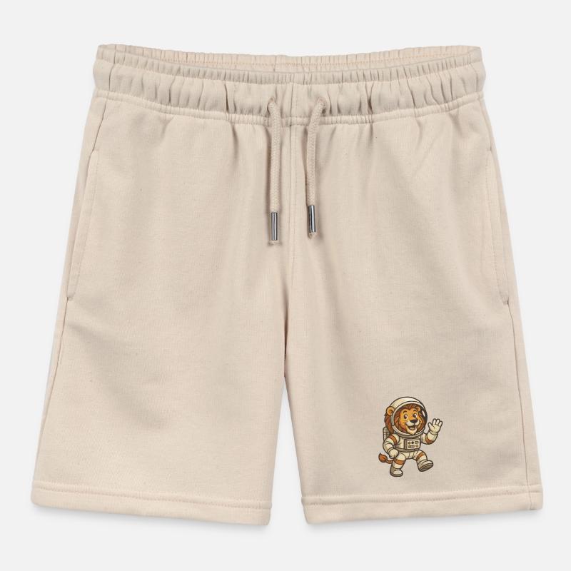 Lion astronaute dans l’espace Short de jogging enfant bio Stanley/Stella