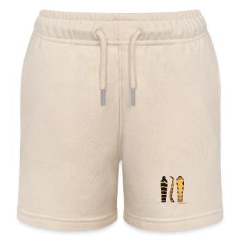 Echtes Königskobra T-Shirt - Real King Cobra - Kinder Organic Joggingshorts Mini Bolter von Stanley/Stella - Natur - Vorne
