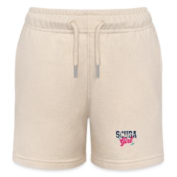 Scuba Girl Tauch-Design - Kinder Organic Joggingshorts Mini Bolter von Stanley/Stella - Natur - Vorne