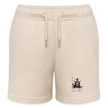 St.Pauli Kiez Hamburg Totenkopf Sankt Pauli - Kinder Organic Joggingshorts Mini Bolter von Stanley/Stella - Natur - Vorne