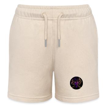 Mystic heroine illustration - Kids Organic Sweat Shorts by Stanley/Stella - soft Ecru - Front