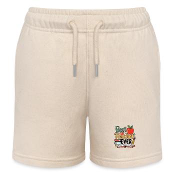 Bester Lehrer aller Zeiten - Kinder Organic Joggingshorts Mini Bolter von Stanley/Stella - Natur - Vorne
