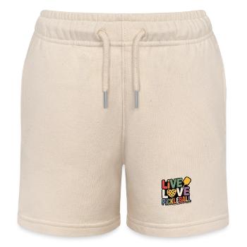 Pickleball T-Shirt für Spieler Damen und Herren - Kinder Organic Joggingshorts Mini Bolter von Stanley/Stella - Natur - Vorne