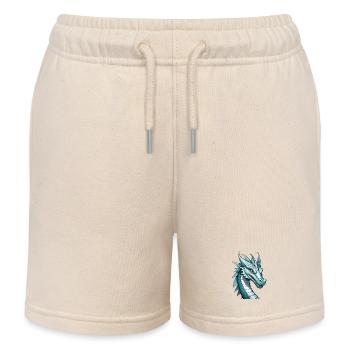 Kobaltdrachen Kopfkunst - Kinder Organic Joggingshorts Mini Bolter von Stanley/Stella - Natur - Vorne
