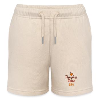 Pumpkin Spice Life Kürbis Gewürz - Kids Organic Sweat Shorts by Stanley/Stella - soft Ecru - Front