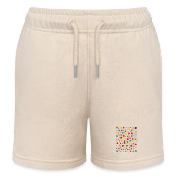 T-shirt à motif de couleurs de points tachetés - Short de jogging enfant bio Stanley/Stella - écru doux - Devant
