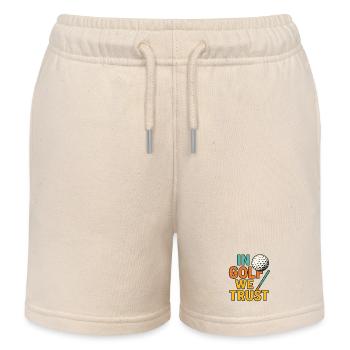 Im Golfsport vertrauen wir - Kinder Organic Joggingshorts Mini Bolter von Stanley/Stella - Natur - Vorne