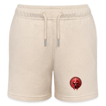 Casque Spartiate Gladiateur Rouge - Short de jogging enfant bio Stanley/Stella - écru doux - Devant