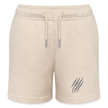 Transgender Pride Claw - Trans Flagge Kratzspur  - Kinder Organic Joggingshorts Mini Bolter von Stanley/Stella - Natur - Vorne