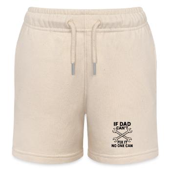 Craftsman Mechanic Saying Funny Repair - Kids Organic Sweat Shorts by Stanley/Stella - soft Ecru - Front