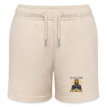 J’ai tout sous contrôle - König zockt - Short de jogging enfant bio Stanley/Stella - écru doux - Devant