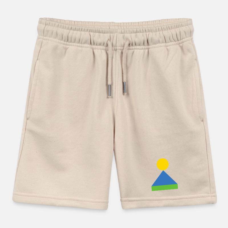 Amanecer triangular geométrico Pantalón corto deportivo infantil orgánico de Stanley/Stella