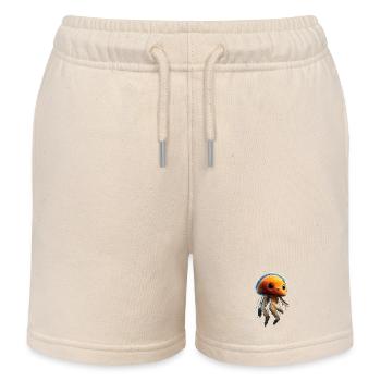 Méduse Méduse de feu Méduse Méduse mignonne - Short de jogging enfant bio Stanley/Stella - écru doux - Devant