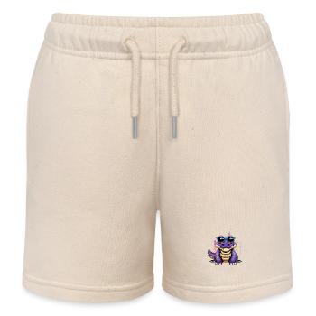 Crocodile Caiman Alligator Lizards Reptile Crocodile - Kids Organic Sweat Shorts by Stanley/Stella - soft Ecru - Front