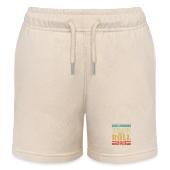 Rock 'n Roll Dad Rock Band Guitar Music - Kinder Organic Joggingshorts Mini Bolter von Stanley/Stella - Natur - Vorne