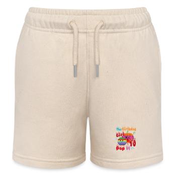 Das Geburtstagskind 10Pop-It - Kinder Organic Joggingshorts Mini Bolter von Stanley/Stella - Natur - Vorne