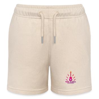 Rock 'n Roll Grandma Music Guitar Rock Band - Kinder Organic Joggingshorts Mini Bolter von Stanley/Stella - Natur - Vorne