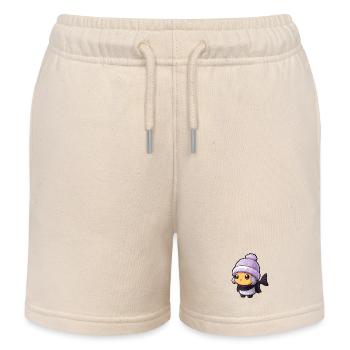 Fish Winter Animal Anime - Kids Organic Sweat Shorts by Stanley/Stella - soft Ecru - Front