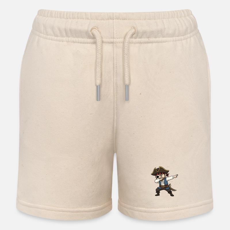 Pirate Dab - Short de jogging enfant bio Stanley/Stella - écru doux