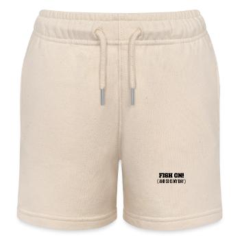 Fisch dran! Oder ist mein Tag am Haken? - Kinder Organic Joggingshorts Mini Bolter von Stanley/Stella - Natur - Vorne
