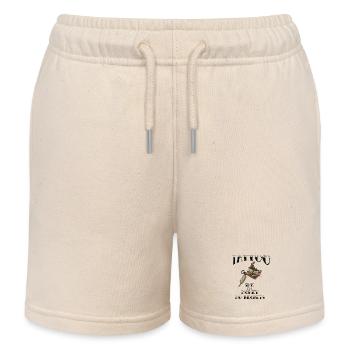 Tattoo Maschine INK & MONEY - Kinder Organic Joggingshorts Mini Bolter von Stanley/Stella - Natur - Vorne
