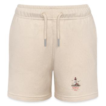 Leuchtturm am Meer - Kinder Organic Joggingshorts Mini Bolter von Stanley/Stella - Natur - Vorne
