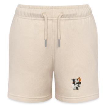 Viral by Rage Bait, Funny - Kids Organic Sweat Shorts by Stanley/Stella - soft Ecru - Front