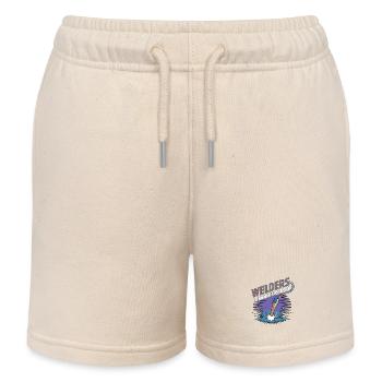 Les soudeurs le font avec plus de fabrication de soudage par étincelles - Short de jogging enfant bio Stanley/Stella - écru doux - Devant