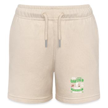 Garten Gärtner Gärtnern Gartenarbeit Gartenarbeit - Kinder Organic Joggingshorts Mini Bolter von Stanley/Stella - Natur - Vorne