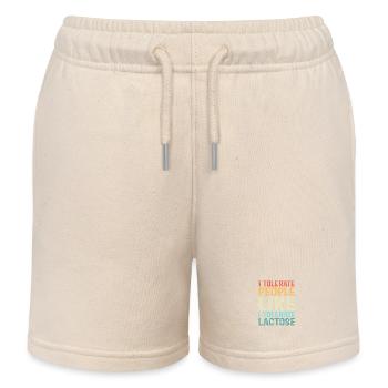 Blähungen Milch Allergie Laktose Intoleranz - Kinder Organic Joggingshorts Mini Bolter von Stanley/Stella - Natur - Vorne
