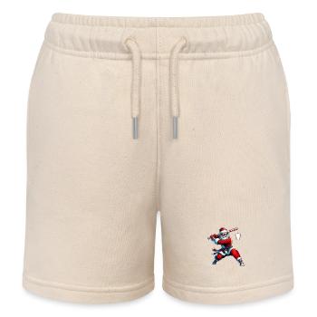 Santa Swing Baseball - Kinder Organic Joggingshorts Mini Bolter von Stanley/Stella - Natur - Vorne
