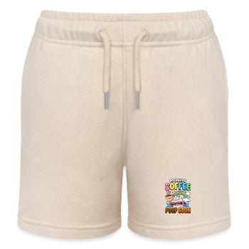 Morning Coffee Muss wohl bald aufs Klo Lustig  - Kinder Organic Joggingshorts Mini Bolter von Stanley/Stella - Natur - Vorne