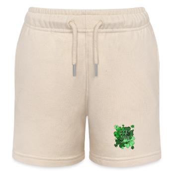 Versuch macht kluch! (probieren vs. studieren) - Kinder Organic Joggingshorts Mini Bolter von Stanley/Stella - Natur - Vorne