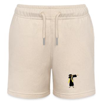 Dabbing Graduation Girl Diploma Funny High School  - Kids Organic Sweat Shorts by Stanley/Stella - soft Ecru - Front