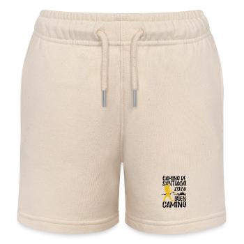 Buen Camino 2026 | Jakobsweg, Pilger, Santiago - Kinder Organic Joggingshorts Mini Bolter von Stanley/Stella - Natur - Vorne