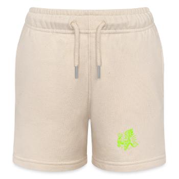 Bad Spark – Cheeky spark plug with screw connections - Kids Organic Sweat Shorts by Stanley/Stella - soft Ecru - Front