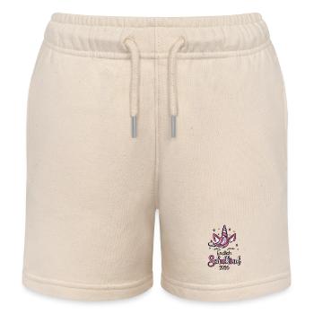 Endlich Schulkind 2026 Einhorn - Kinder Organic Joggingshorts Mini Bolter von Stanley/Stella - Natur - Vorne