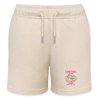 Cyclisme Cycliste Cycliste Cycliste Course sur piste - Short de jogging enfant bio Stanley/Stella - écru doux - Devant