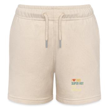 J’adore ce prof d’art super sexy rétro - Short de jogging enfant bio Stanley/Stella - écru doux - Devant