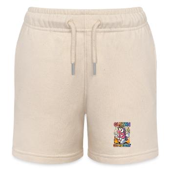 Gluten Glutenunverträglichkeit Witz Geschenk - Kinder Organic Joggingshorts Mini Bolter von Stanley/Stella - Natur - Vorne