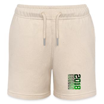 LIMITED EDITION 2018 8 YEARS 8TH BIRTHDAY - Kids Organic Sweat Shorts by Stanley/Stella - soft Ecru - Front