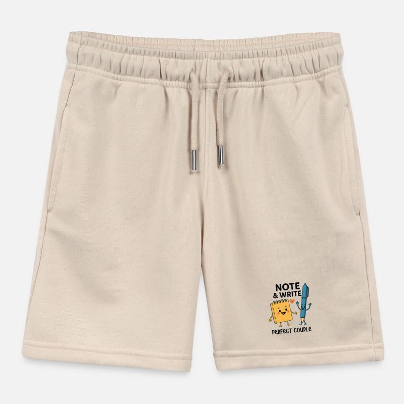 Note & Write Perfect Couple Fun Design Short de jogging enfant bio Stanley/Stella