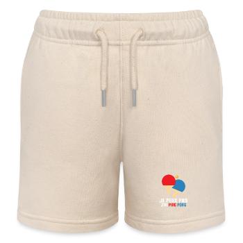 Ich kann nicht, ich habe ein Tischtennisgeschenk - Kinder Organic Joggingshorts Mini Bolter von Stanley/Stella - Natur - Vorne