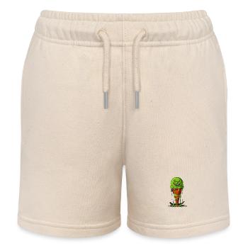 Monster Ace Cream Angriff - Kinder Organic Joggingshorts Mini Bolter von Stanley/Stella - Natur - Vorne