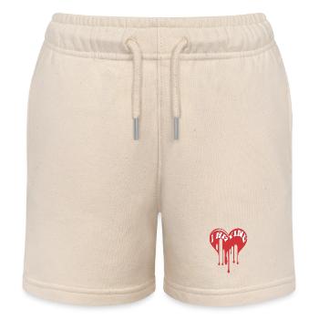 I am Fine It's Fine Everything is Fine - Kids Organic Sweat Shorts by Stanley/Stella - soft Ecru - Front