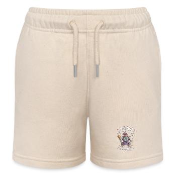 Witchcraft Morning Is Not My Time Rune Symbols - Kids Organic Sweat Shorts by Stanley/Stella - soft Ecru - Front