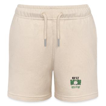 Best Mom by Par Golf Tee - Kinder Organic Joggingshorts Mini Bolter von Stanley/Stella - Natur - Vorne