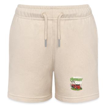 Blocks Freshest Cut - Kids Organic Sweat Shorts by Stanley/Stella - soft Ecru - Front