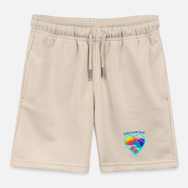 Brain & Heart Kids Organic Sweat Shorts by Stanley/Stella